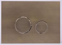 KK-POL AQUAFIORI SFERA Металлическая панель смыва для инсталляции, цвет бронза арт-350/AFS/052-00-00 — фото 1, Панели