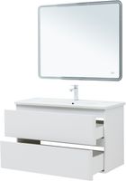 Тумба с раковиной Aquanet Эмбер 105 2 ящ. цв.белый матовый (раковина Urban) арт-00332498 — фото 9, Тумбы с раковиной