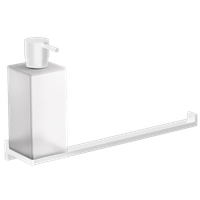 Полотенцедержатель с дозатором COLOMBO DESIGN LOOK настенный цвет белый матовый арт-B1674.BM — фото 3, Дозаторы