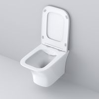 Унитаз подвесной Grossman Galaxy GR-4476S (485х345х360) безободковый,белый с тонкой крышкой,микролифт,1 место — фото 3, Подвесные унитазы