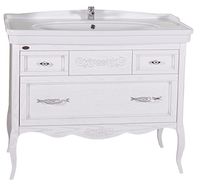 Товар: Комплект мебели для ванной Модерн 105 (Белый Патина серебро) 1124601 - фото 2 Комплект мебели для ванной Модерн 105 (Белый Патина серебро) 1124601 — фото 2, Комплекты мебели для ванной