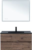 Тумба с раковиной Aquanet Алвита new 100 2 ящ. цв.дуб веллингтон табак арт-00335684 — фото 10, Тумбы с раковиной