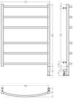 Товар: Полотенцесушитель электрический Сунержа Галант 3.0 800х600 МЭМ правый Без покрытия арт-00-5801-8060 - фото 3 Полотенцесушитель электрический Сунержа Галант 3.0 800х600 МЭМ правый Без покрытия арт-00-5801-8060 — фото 3, Электрические полотенцесушители