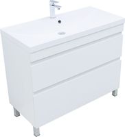 Тумба под раковину Aquanet Нота New 100 белый глянец 00344150 — фото 1, Тумбы под раковину