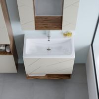 Товар: Ниша для тумбы Бриклаер КРИСТАЛЛ 80 см, дуб крафт табачный 4627125416873 - фото 6 Ниша для тумбы Бриклаер КРИСТАЛЛ 80 см, дуб крафт табачный 4627125416873 — фото 6, Тумбы с раковиной