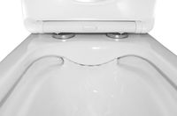 Унитаз-компакт Azario Kashmir 340х650х770 напольный, безободковый, в комплекте с быстросъемным сиденьем микролифт арт-AZ-9143S — фото 5, Напольные унитазы