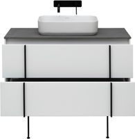 Тумба под раковину Allen Brau Reality 100 1.32007.WM подвесная Белая матовая — фото 53, Тумбы под раковину