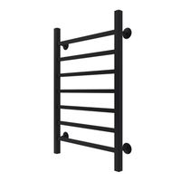 Полотенцесушитель водяной AZARIO ANCONA 500/800 квадрат, 7 секций, нижнее/диагональное подключение, 1/2", черный арт-AZ83915B — фото 1, Водяные полотенцесушители