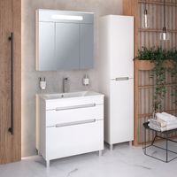 Тумба напольная с умывальником OLIVIA 80 /2 ящ/ AQUA DE MARCO 5080COLI/F/2 — фото 10, Тумбы с раковиной