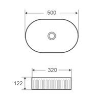 Раковина Grossman (500х320х122) белая,1 место арт-GR-3062 — фото 3, Раковины накладные