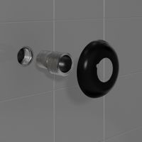 Эксцентрик с отражателем Отражатель Стилье d 60 с эксцентриком (G 1/2" НР х G 3/4" НР) Матовый чёрный арт-31100-3400 — фото 1, Комплектующие для полотенцесушителей