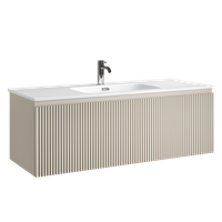 Тумба подвесная SANCOS Snob R 1.0 1195х445х406, c одним ящиком оснащенным доводчиками, Beige Soft , арт. арт-SNR1.0120CE — фото 7, Тумбы под раковину