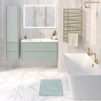 Тумба подвесная PARMA 100 /мята/ AQUA DE MARCO 20100MINTPAR — фото 5, Тумбы под раковину