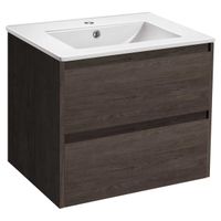 База под раковину Gio 600 подвесная, 2 выкатных ящика soft-close, R.Oak VMC-2G600RO — фото 3, Тумбы под раковину