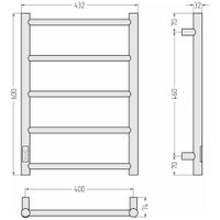 Товар: Полотенцесушитель электрический Стилье Формат 27 600х400 левый Матовый чёрный 31529-6040 - фото 4 Полотенцесушитель электрический Стилье Формат 27 600х400 левый Матовый чёрный 31529-6040 — фото 4, Электрические полотенцесушители