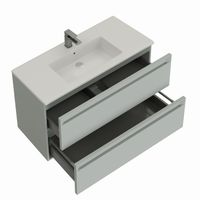 Тумба под раковину Allen Brau Eclipse 100 1.E1003.PWM 2.0 папирус матовый — фото 1, Тумбы под раковину