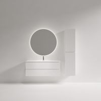 Тумба подвесная SANCOS Snob R 1195х390х500, c двумя ящиками оснащенными доводчиками, Bianco, арт. арт-SNR120/39W — фото 3, Тумбы под раковину