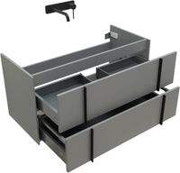 Тумба под раковину Allen Brau Reality 100 1.32007.PGM платина матовый — фото 8, Тумбы под раковину