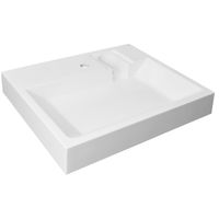 Товар: Раковина подвесная Azario Element 595х490х75 литьевой мрамор, белая арт-CS00082280 - фото 3 Раковина подвесная Azario Element 595х490х75 литьевой мрамор, белая арт-CS00082280 — фото 3, Раковины подвесные