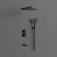 Душевой комплект Next термостатический встраиваемый, трехрежимный, черный арт-VSFW-1N3TMB — фото 3, Встраиваемые душевые комплекты