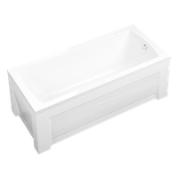 Экран для ванны боковой ALEX BAITLER PT7058H 700х530 мм белый — фото 1, Экраны для ванн