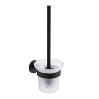 Trento Туалетный ершик настенный, матовое стекло, черный матовый арт-AQM7214MB — фото 1, Ершики для унитаза