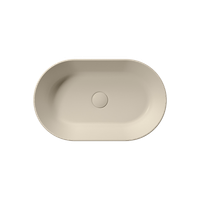 раковина накладная KUBE X 60x37 без перелива бежевый матовый арт-945808 — фото 1, Раковины накладные