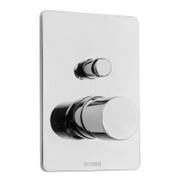 Смеситель Bossini Oki для ванны и душа встраиваемый внешняя часть на 2 потребителя цвет хром арт-Z00006.030 — фото 1, Смеситель для душа