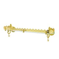 VERSAILLES Полка с галереей, L70 см, стекло/золото арт-32643 — фото 2, Полки для ванной и душа