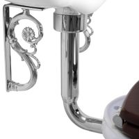 RICAMBI Труба низкого бачка Г-образная, D50/d32 мм, с отражателем, xром (в комплекте крепеж) арт-20543 — фото 1, Комплектующие для туалета