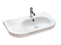 Раковина HATRIA DAYTIME Y0YZ01 подвесная с одним отверстием с переливом цвет белый — фото 1, Раковины подвесные