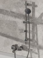 Душевой гарнитур Agger Wave хром арт-A032 — фото 8, Душевые гарнитуры на штанге