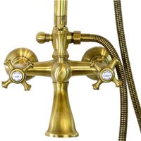 Товар: PRESTIGE Душевой настенный гарнитур (см-ль д/ванны/колонна ARCO/верхн.душ/шланг/ручной душ), бронза 32792 - фото 4 PRESTIGE Душевой настенный гарнитур (см-ль д/ванны/колонна ARCO/верхн.душ/шланг/ручной душ), бронза 32792 — фото 4, Душевые стойки