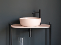 Товар: Раковина Scarabeo GLAM накладная без перелива без отверстий цвет розовый матовый арт-1807 54 - фото 2 Раковина Scarabeo GLAM накладная без перелива без отверстий цвет розовый матовый арт-1807 54 — фото 2, Раковины накладные