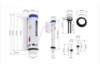 Арматура смывная Orange C01-004cr для унитаза, 2 режима — фото 1, Комплектующие для туалета