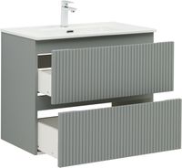 Тумба с раковиной Aquanet Джейн 80 цв.мисти грин (раковина Flat) 00332534 — фото 7, Тумбы с раковиной