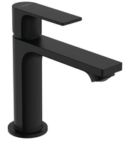 Смеситель для раковины, Hansgrohe, Rebris E, CoolStart, тип открывания воды-однорычажный, тип регулирования воды-керамический картридж, монтаж-на раковину/столешницу, отверстия для монтажа-1, высота, мм-168, вынос излива, мм-133, тип излива-неподвижный, донный клапан-есть, тип подводки-гибкая, стандарт подвода воды-3/8", цвет-черный матовый арт-72559670 — фото 1, Смесители для раковины