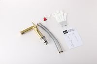 Смеситель ABBER Perfekte 316 AF8A10BG для раковины, золото брашированное — фото 2, Смесители для раковины