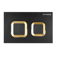 Клавиша смыва BETTOSERB черный матовый + золото глянец SMART арт-40006489 — фото 1, Кнопки смыва