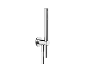 Душевой набор, Gessi, Shower Sets, размер душевого диска, мм-23*210, форма лейки-цилиндрическая, держатель для душа-есть, шланг-есть, длина шланга, мм-1500, шланговое подключение-есть, цвет-хром арт-63329.031 — фото 2, Шланговые подключения