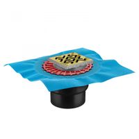 Трап BERGES водосток ZENTRUM Antik 100х100, бронза, выпуск D50/75/110 H74 вертикальный арт-094464 — фото 6, Трапы для душа