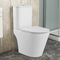 Унитаз-компакт Azario Berton 385х615х805 напольный, безободковый, слив "Торнадо", с быстросъемным сиденьем микролифт арт-AZ-6093 — фото 12, Напольные унитазы