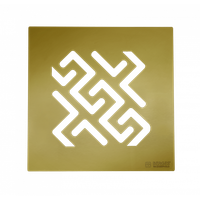 Трап BERGES водосток PLATZ Antik 150х150, бронза, S-сифон D50 H60 боковой арт-094161 — фото 8, Трапы для душа