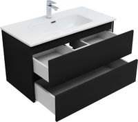 Тумба под раковину Aquanet Вега 2.0 90 черный 00337956 — фото 9, Тумбы под раковину