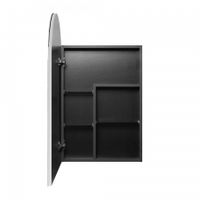 Зеркальный шкаф САНТА-БАРБАРА 60, левый, графит 1A286402CB82L — фото 3, Зеркальные шкафы в ванную