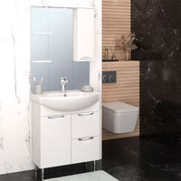 Тумба напольная ELEGANSE 75 /хром/ AQUA DE MARCO 2075CELE — фото 5, Тумбы под раковину