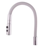 SR0014/12 Излив гибкий (серый) для кухонного смесителя с 2-х режимной лейкой — фото 1, Изливы