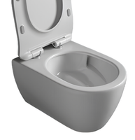 Унитаз Scarabeo GLAM BICOLORS подвесной безободковый цвет белый матовый чаша внутри глянцевая арт-5201/TW B41 — фото 1, Подвесные унитазы