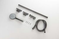 Товар: AQ2017BGM БЕТТА душевой гарнитур 3jet 65 см, оружейная сталь - фото 6 AQ2017BGM БЕТТА душевой гарнитур 3jet 65 см, оружейная сталь — фото 6, Душевые гарнитуры на штанге