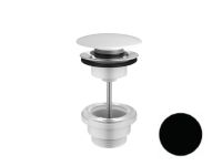 Донный клапан HATRIA A0Y7A802 керамический push open цвет черный матовый — фото 1, Донные клапаны